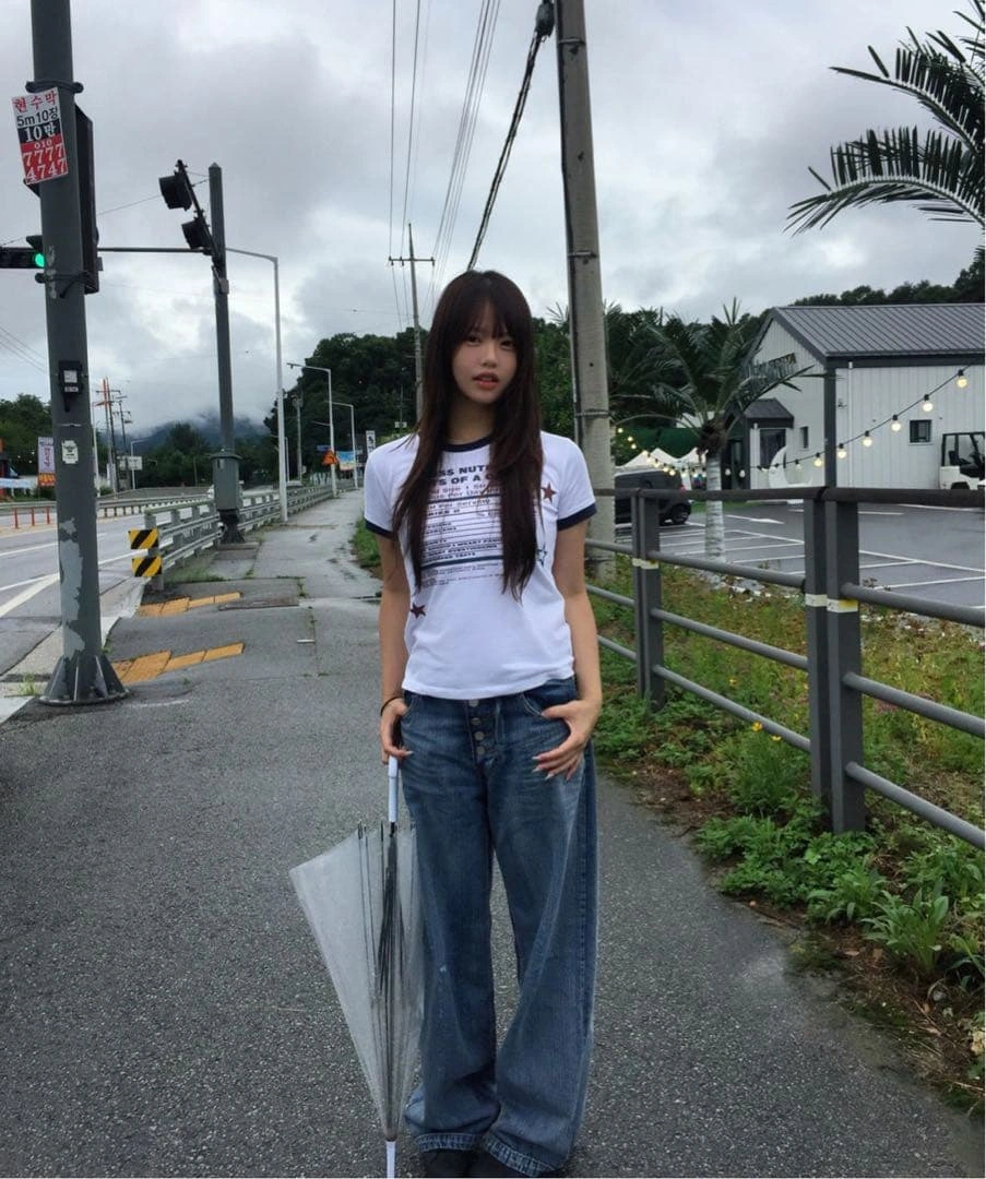 新品未使用HOOD HOODキャントンヴィンテージデニムパンツライトブルーの写真5枚目