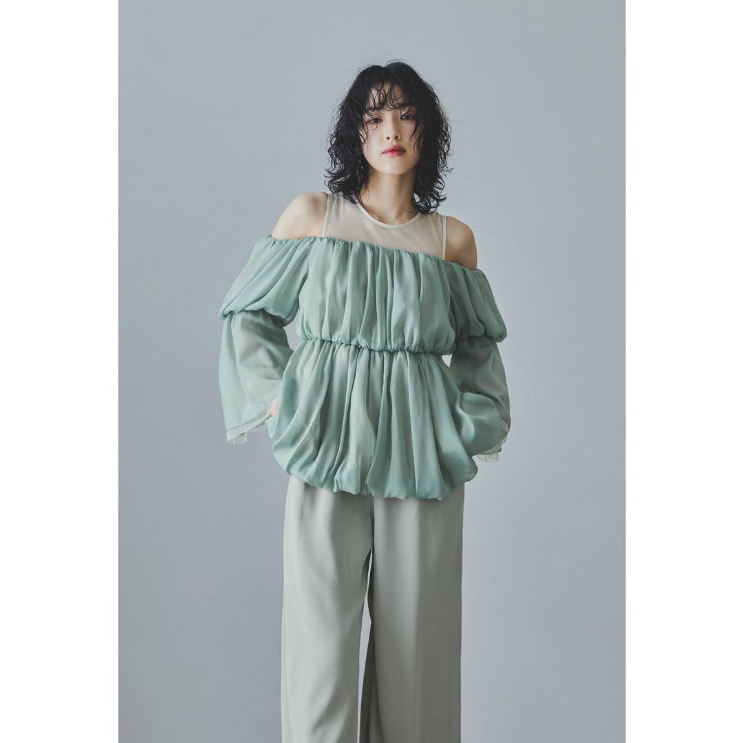 ※値下げ※【美品】ANDRESD バルーンペプラムパンツ　オケージョン 結婚式