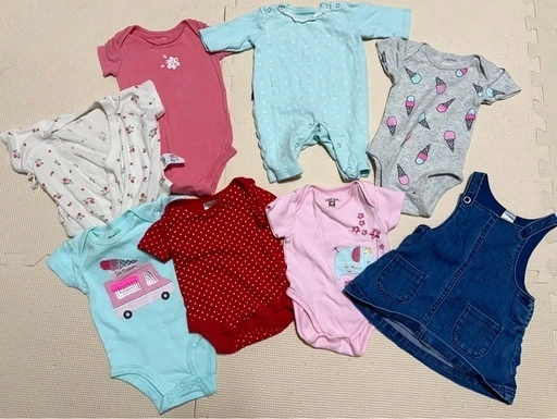 新生児用半袖お洋服7枚セット