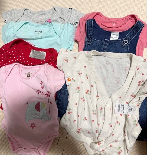 新生児用半袖お洋服7枚セットの写真2枚目