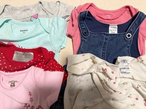 新生児用半袖お洋服7枚セットの写真3枚目