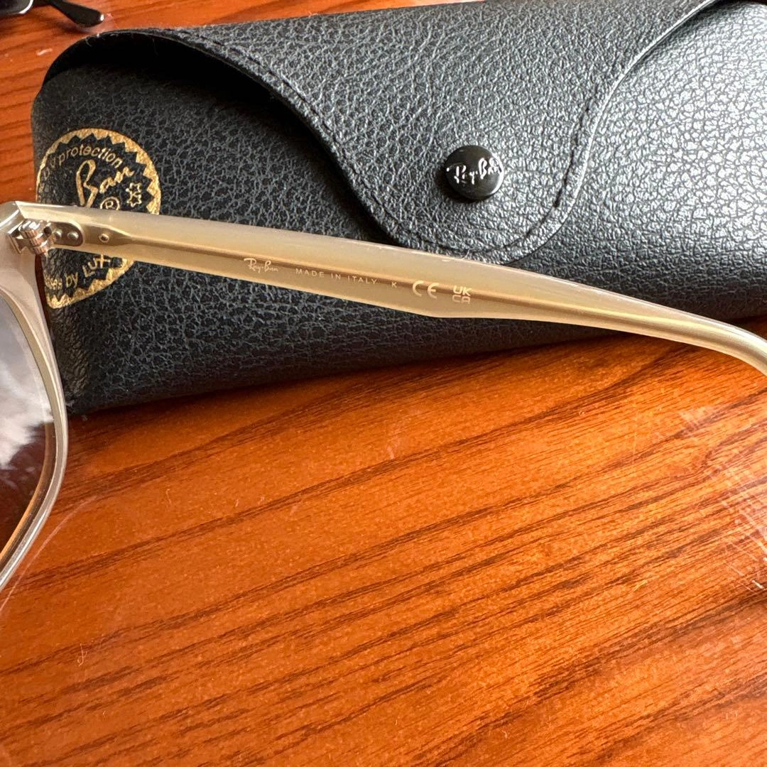 【最終値下げ!ケース付】Ray-Ban レイバン サングラス ベージュの写真5枚目