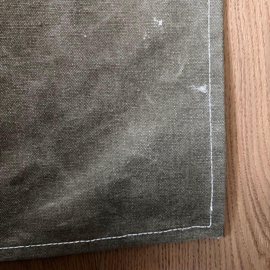 JES&MEDIS 厚手キャンバス ワークエプロン カーキの写真5枚目