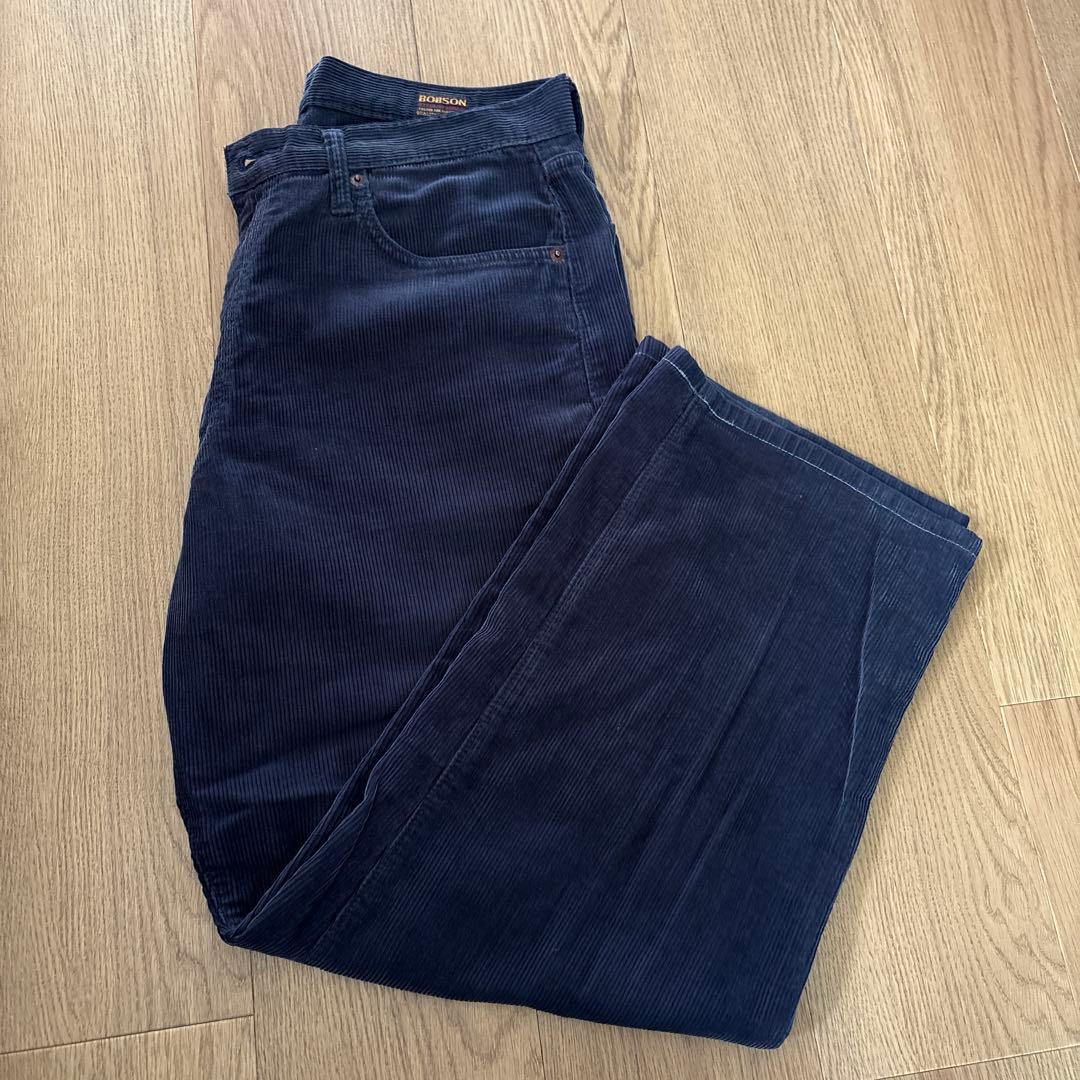 BOBSON ボブソン コーデュロイ パンツ 黒 W34 ウエスト86cm