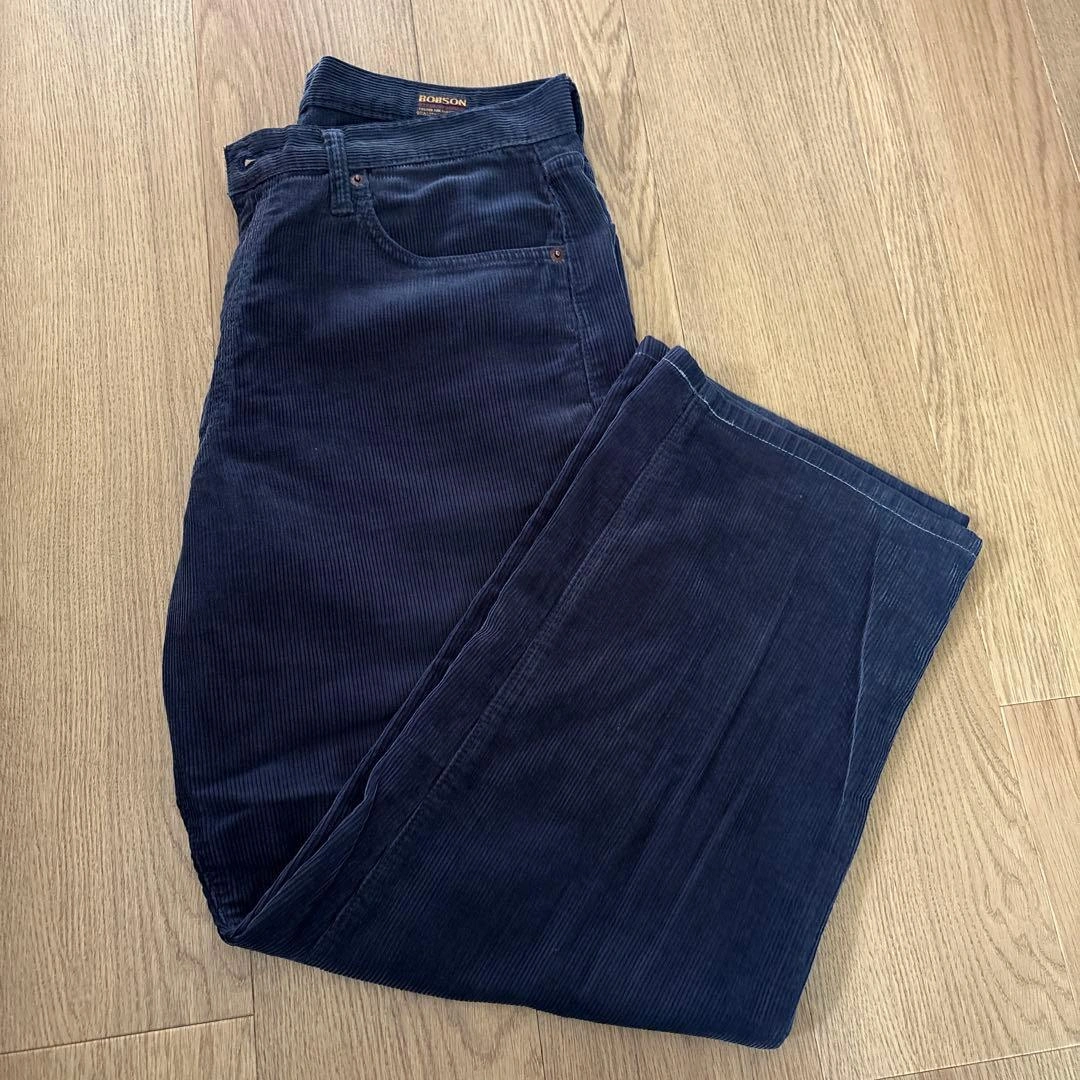 BOBSON ボブソン コーデュロイ パンツ 黒 W34 ウエスト86cm