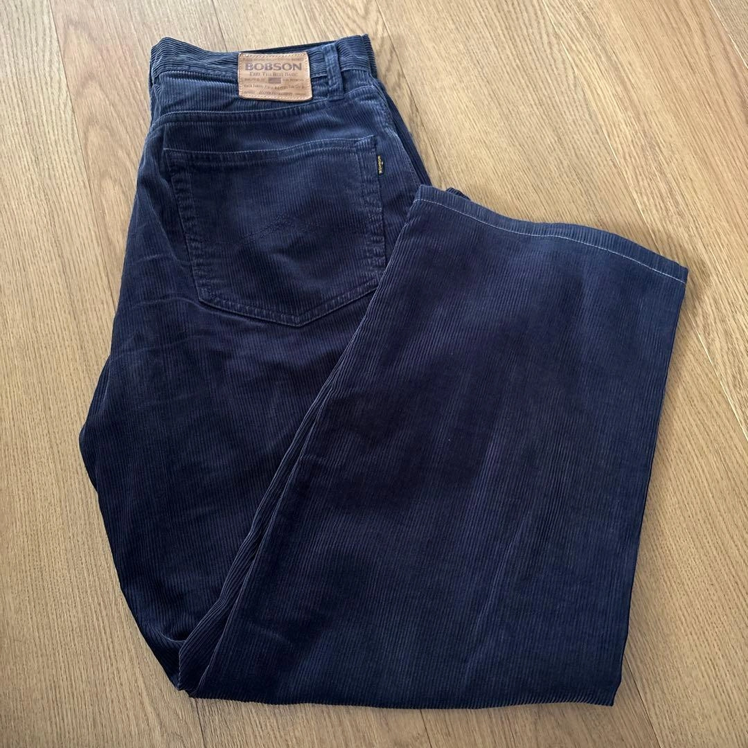 BOBSON ボブソン コーデュロイ パンツ 黒 W34 ウエスト86cmの写真6枚目