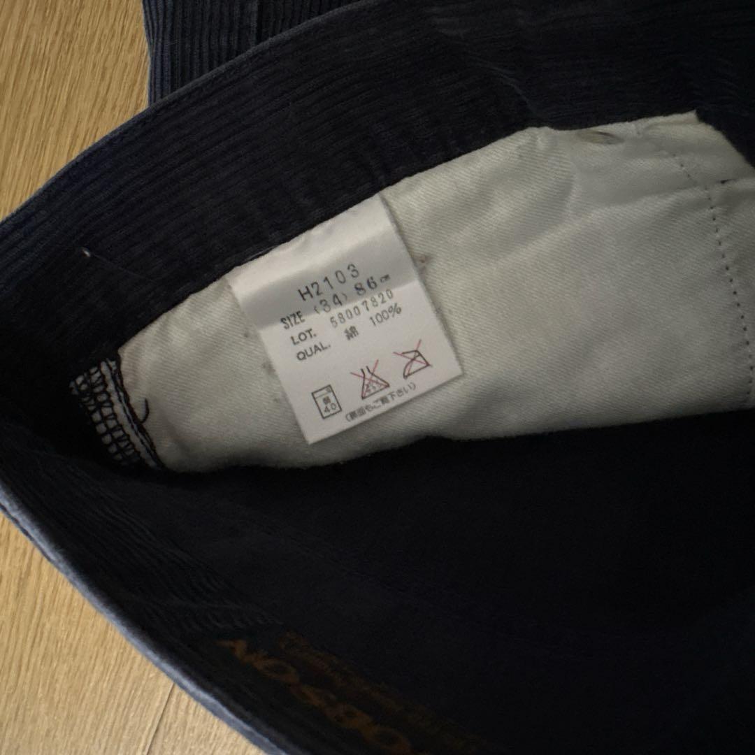 BOBSON ボブソン コーデュロイ パンツ 黒 W34 ウエスト86cmの写真10枚目