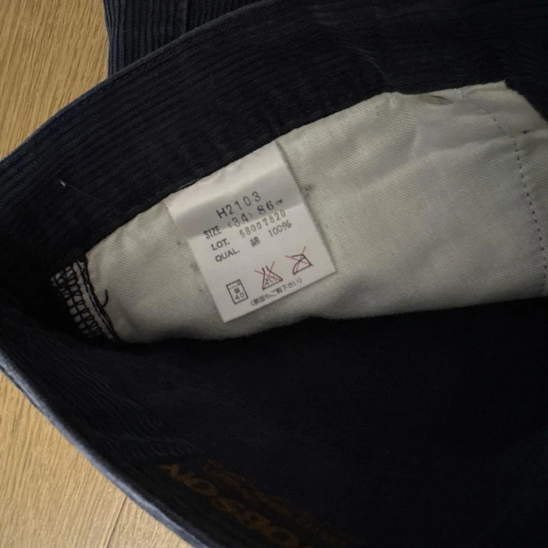 BOBSON ボブソン コーデュロイ パンツ 黒 W34 ウエスト86cmの写真10枚目
