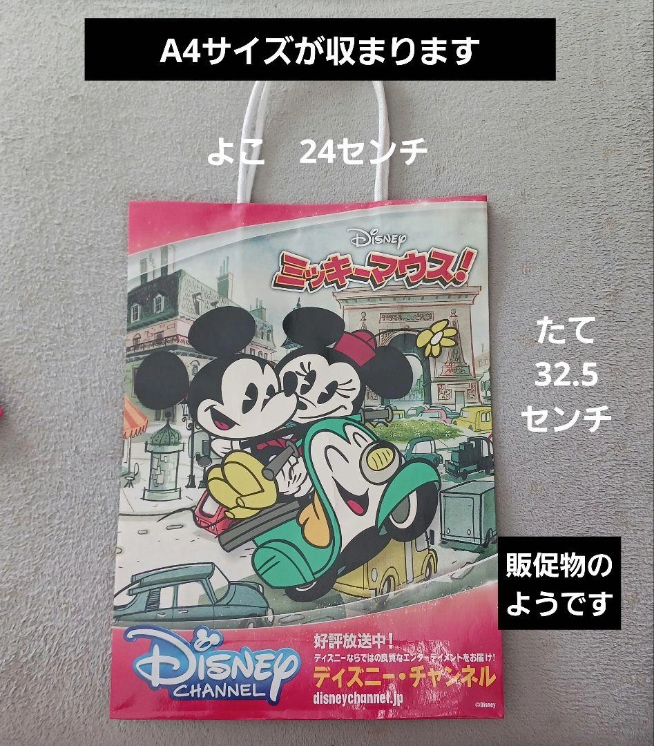 紙袋2枚、クリアファイル1枚、ミッキーマウス、ミニーマウス、ディズニーの写真2枚目