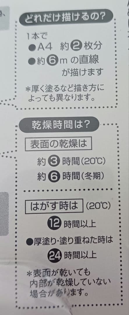 （未使用）ヌーロ・デコ　描いてはがせる塗料　白　モコモコの写真9枚目