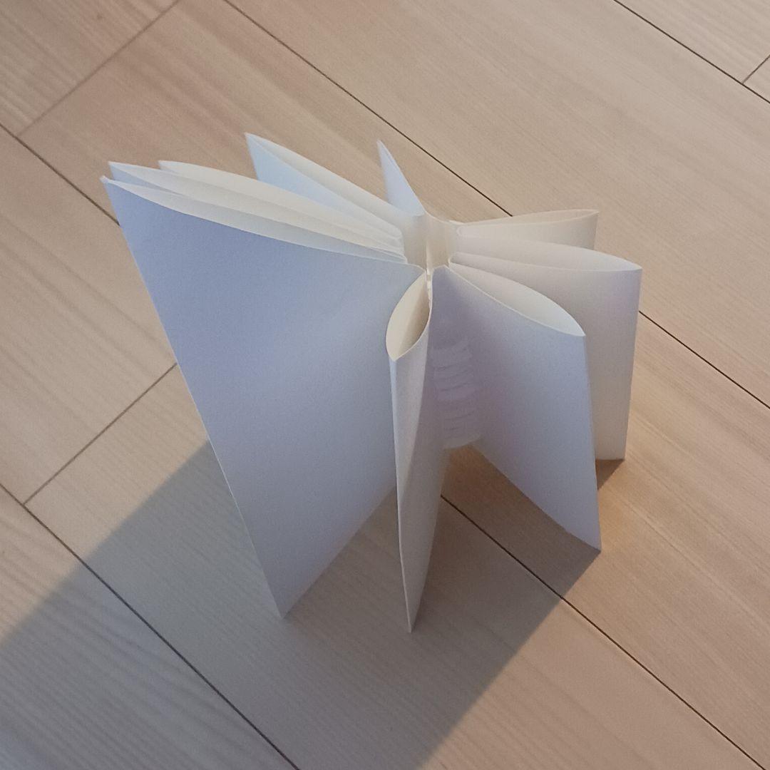 簡易ランプシェード　紙製　白　スマホ用　アート　災害対策の写真2枚目