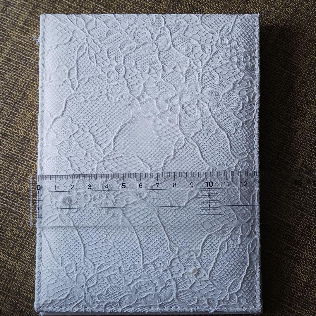 刺繍 レース 卓上 鏡 ミラー スタンド式の写真4枚目