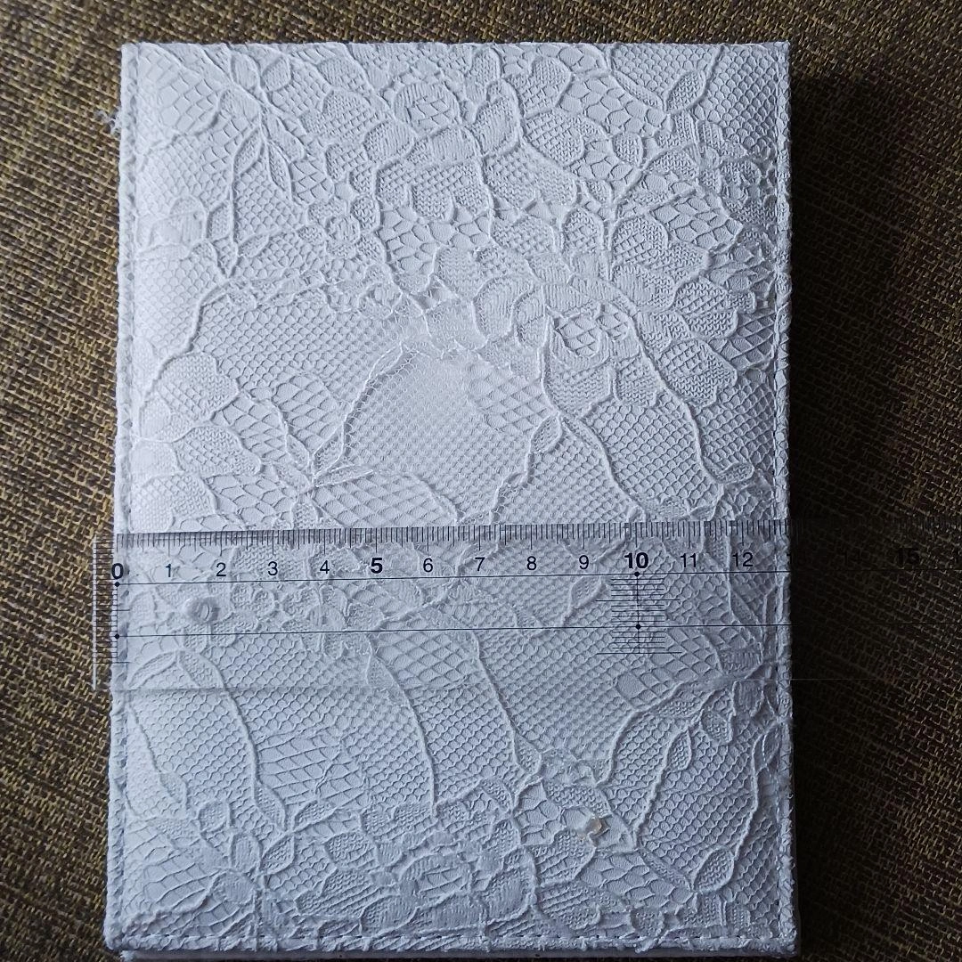 刺繍 レース 卓上 鏡 ミラー スタンド式の写真4枚目