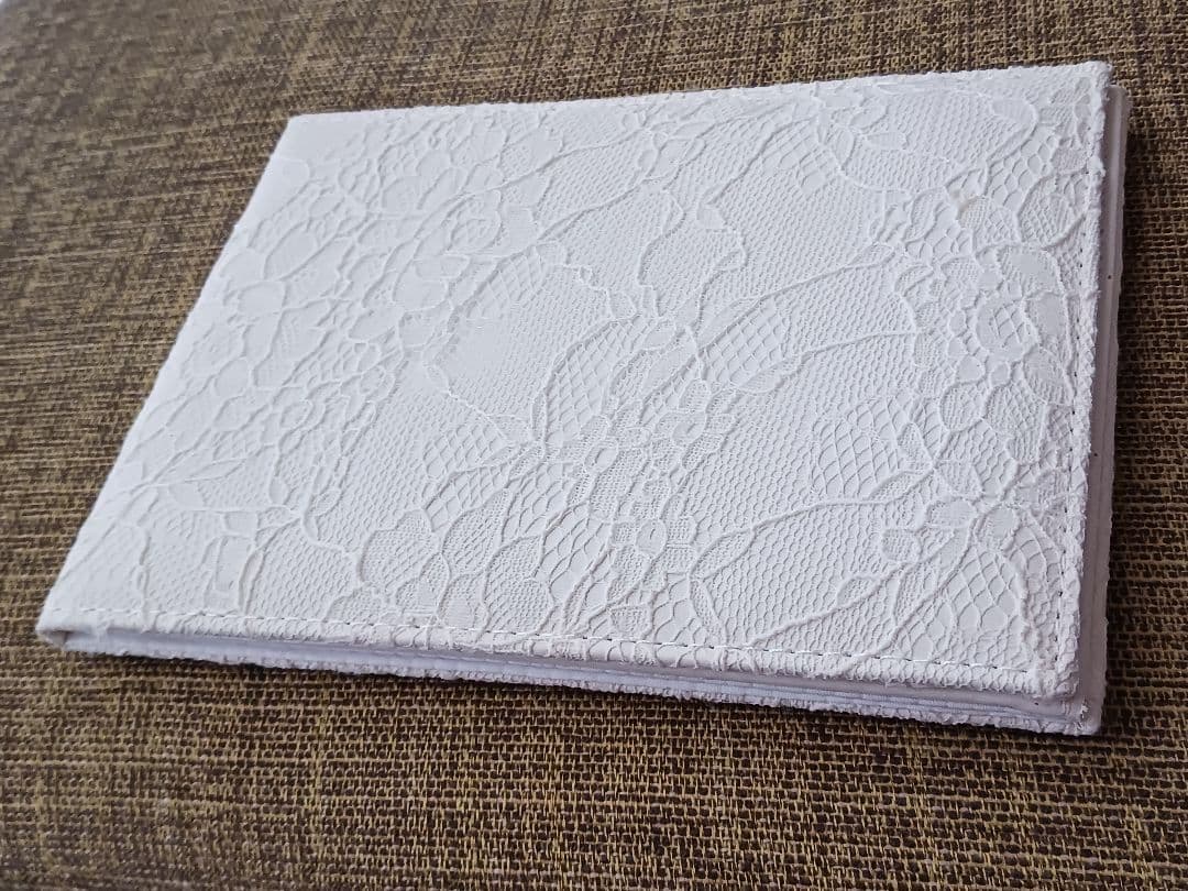 刺繍 レース 卓上 鏡 ミラー スタンド式の写真5枚目
