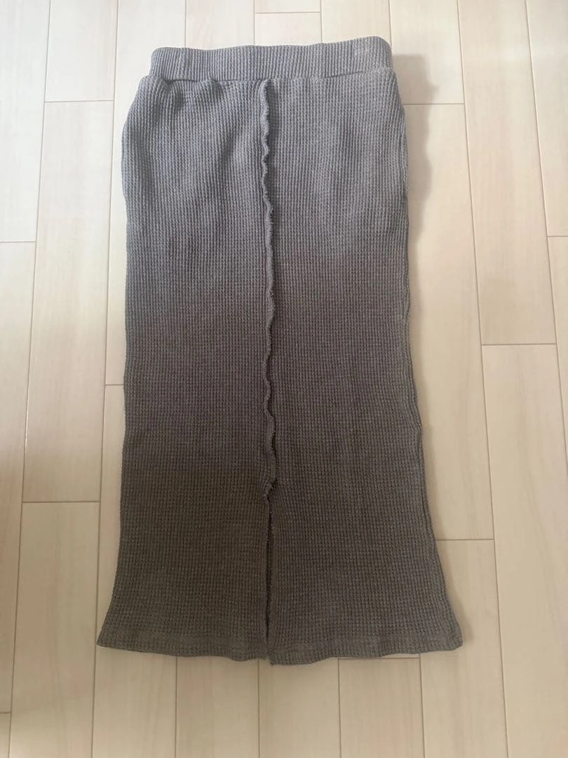 antiqua スリット入りロングスカート ブラウンの写真5枚目