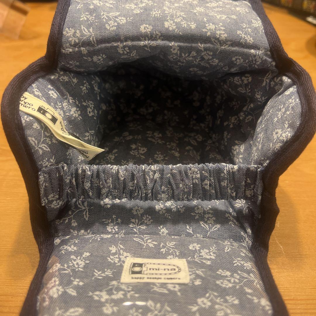 [新品] mi-na 女子用カメラケース　スリムサイズ ネイビーの写真2枚目