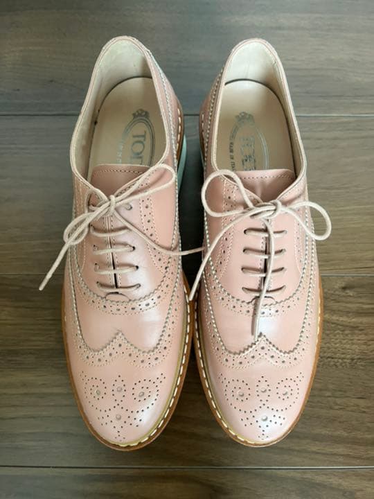 [美品] TOD'S メダリオン レースアップ厚底 24.5cmの写真2枚目