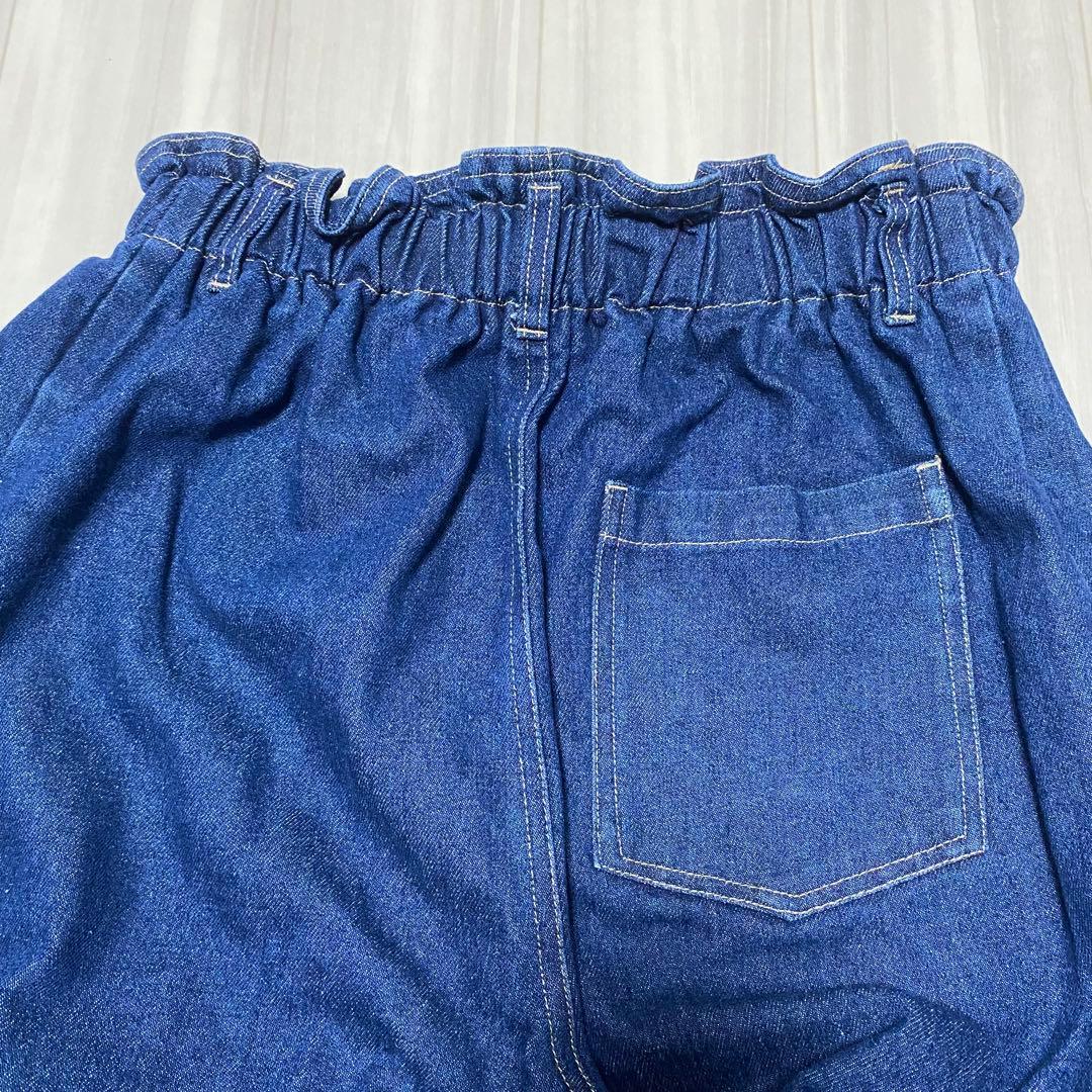 【美品】ehka sopo ウエストゴム デニムパンツ ストレートの写真6枚目