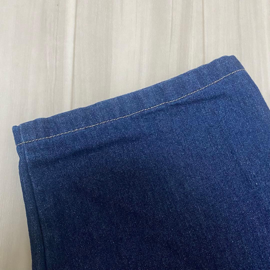 【美品】ehka sopo ウエストゴム デニムパンツ ストレートの写真7枚目