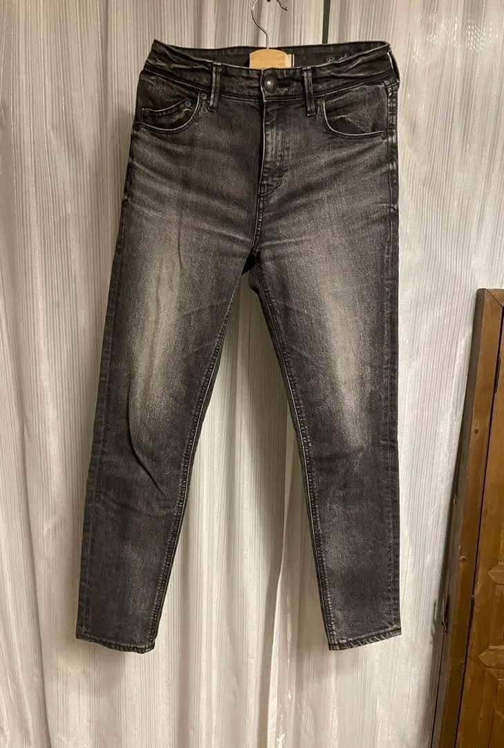 【完売品！極美品】ヤヌーク RUTH スリムテーパード グレー 23 Sの写真6枚目