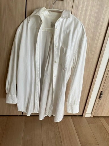 無印良品 MUJI 長袖シャツ ホワイト Lサイズ
