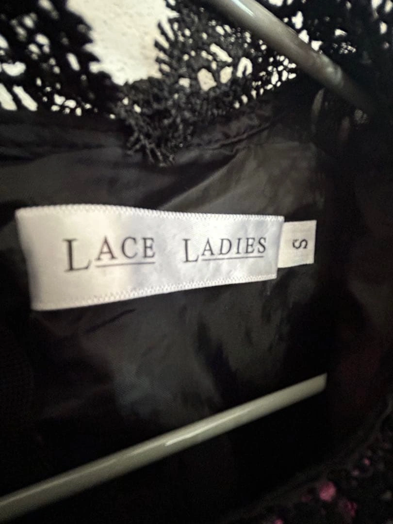 LACE LADIES パーティードレス ワインレッド Sサイズの写真3枚目