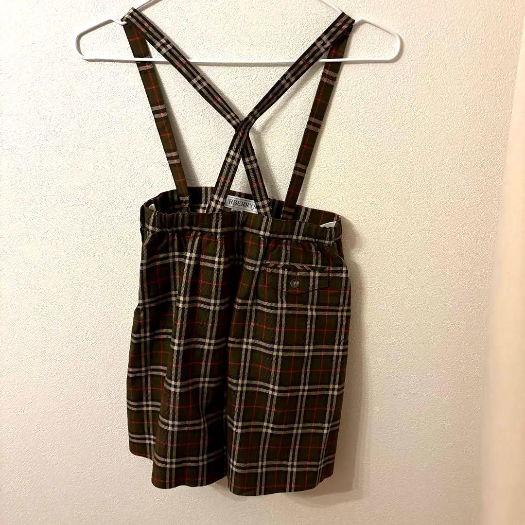 Burberrys サスペンダー付きチェックスカートの写真2枚目