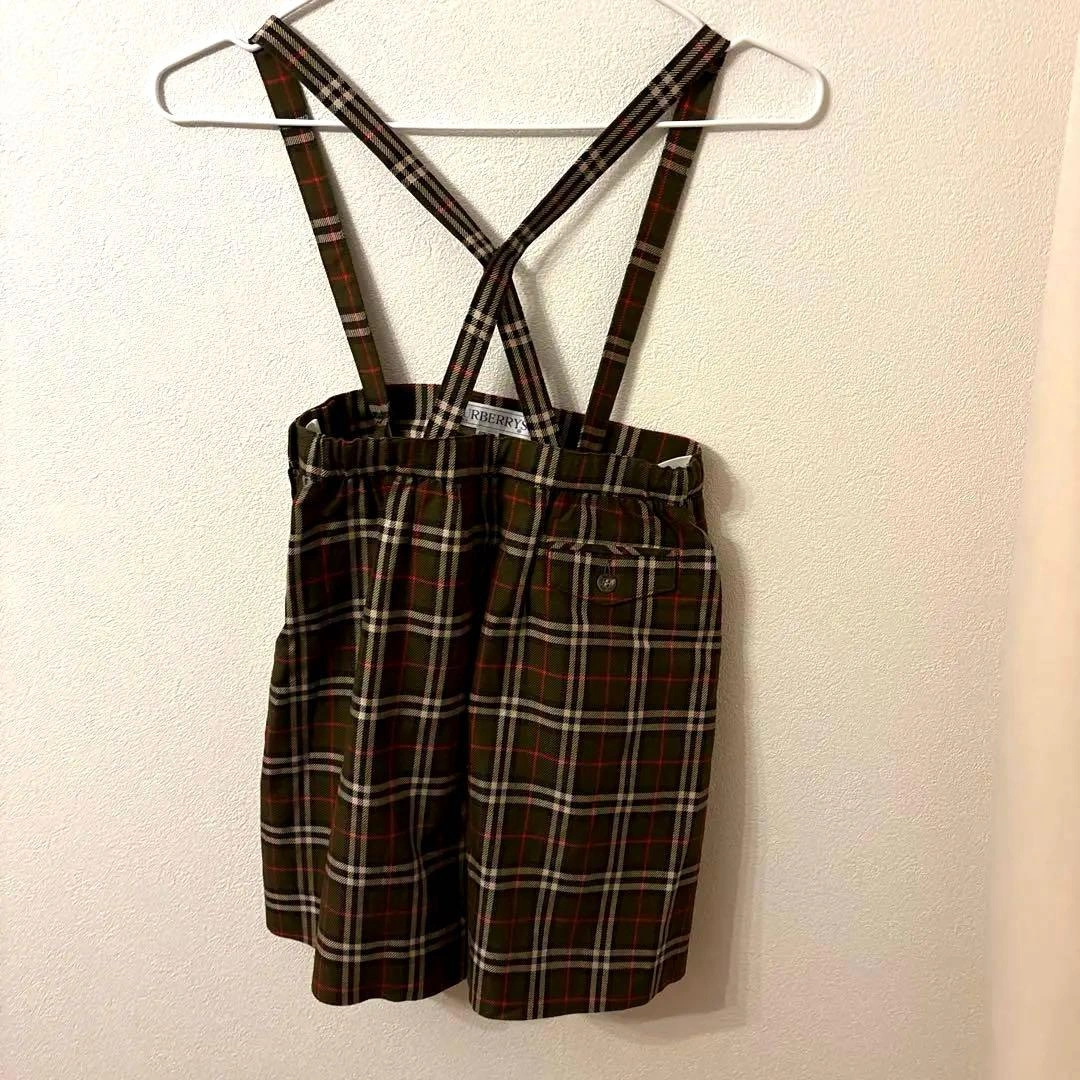 Burberrys サスペンダー付きチェックスカートの写真2枚目