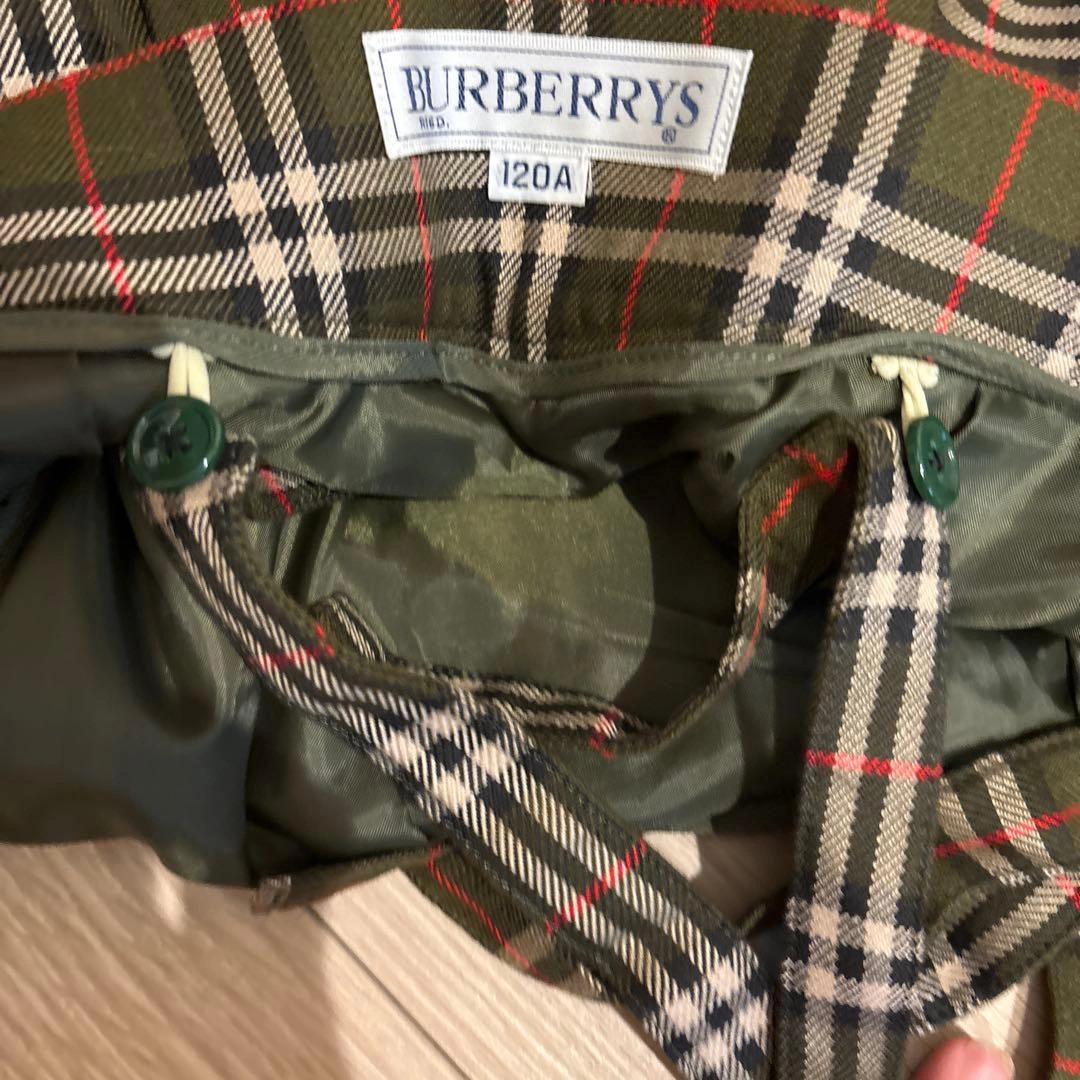 Burberrys サスペンダー付きチェックスカートの写真8枚目