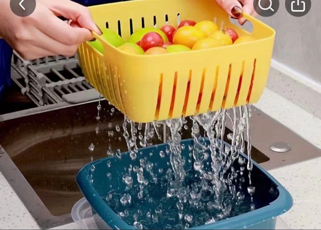 水切りタッパー保存容器 蓋付き キッチン用品の写真3枚目