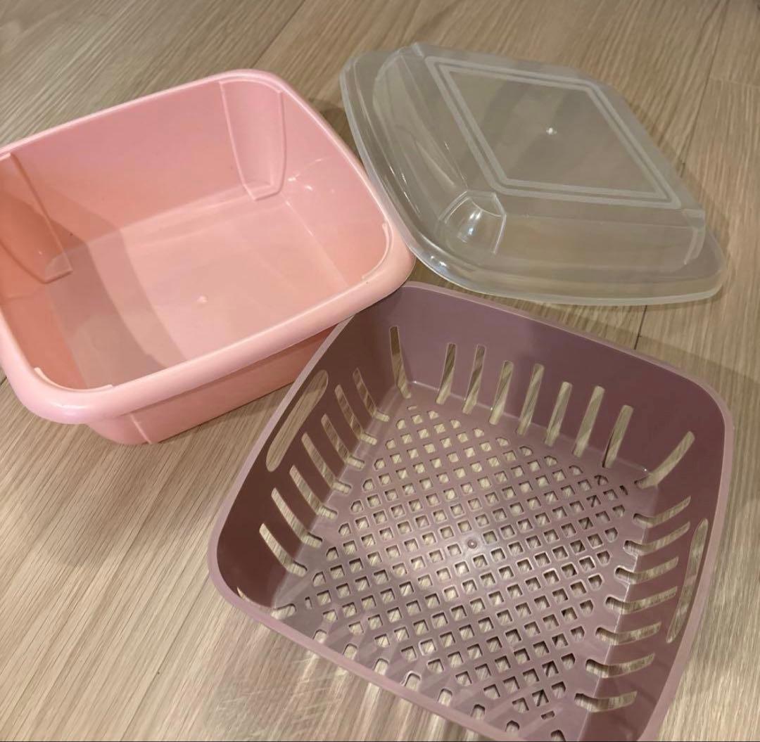 水切りタッパー保存容器 蓋付き キッチン用品の写真5枚目