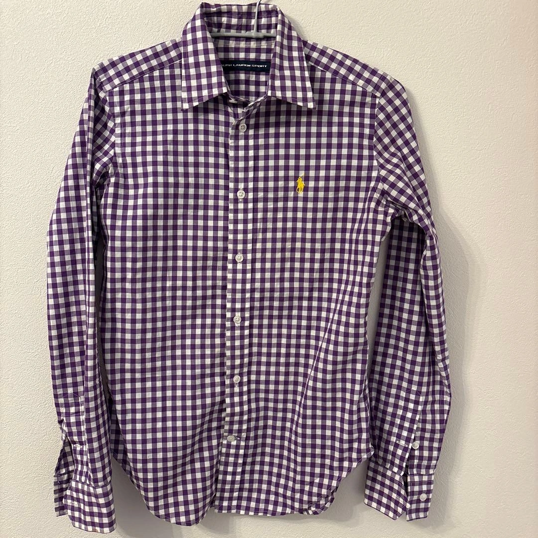 RALPH LAUREN SPORT ギンガムチェックシャツ155/84A