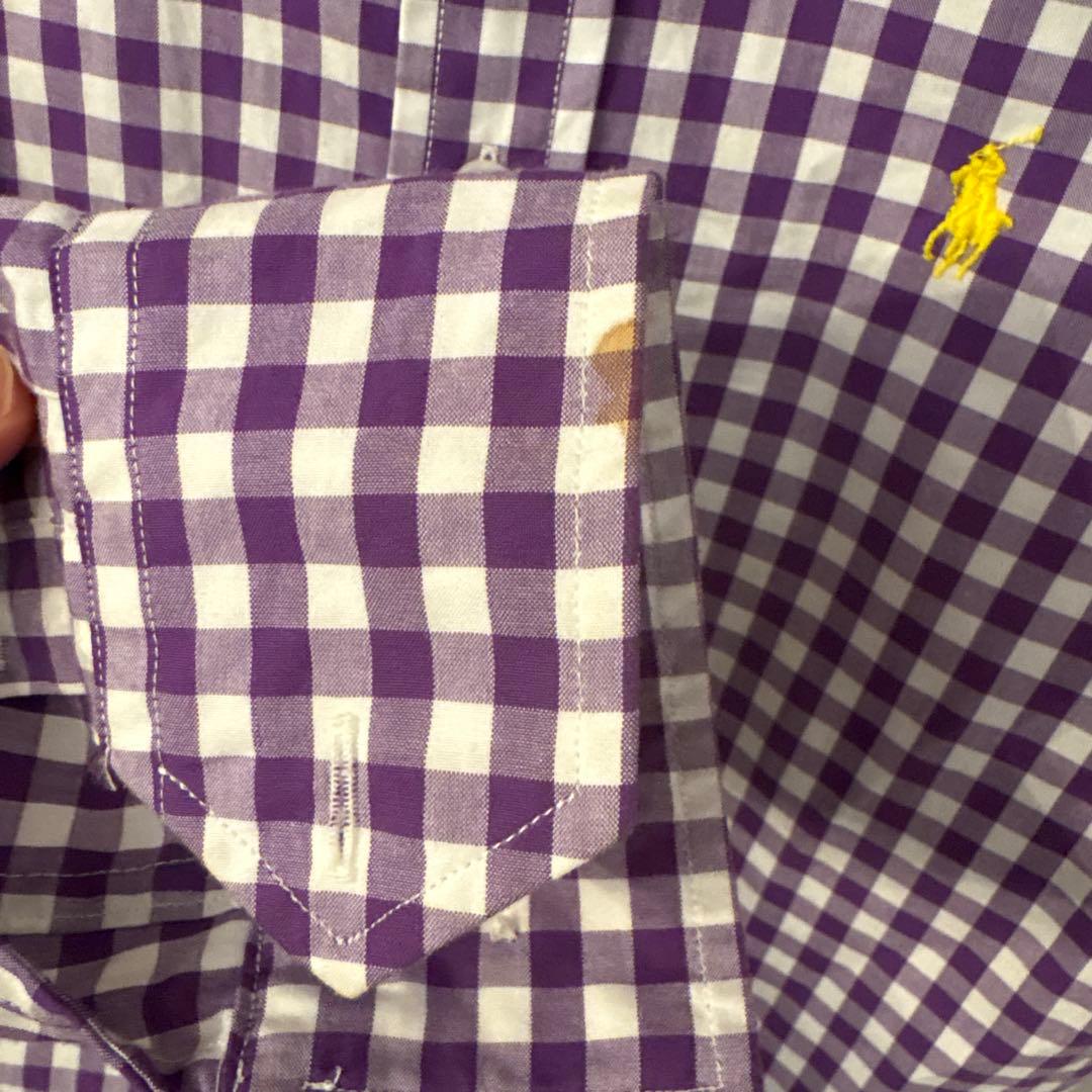 RALPH LAUREN SPORT ギンガムチェックシャツ155/84Aの写真5枚目