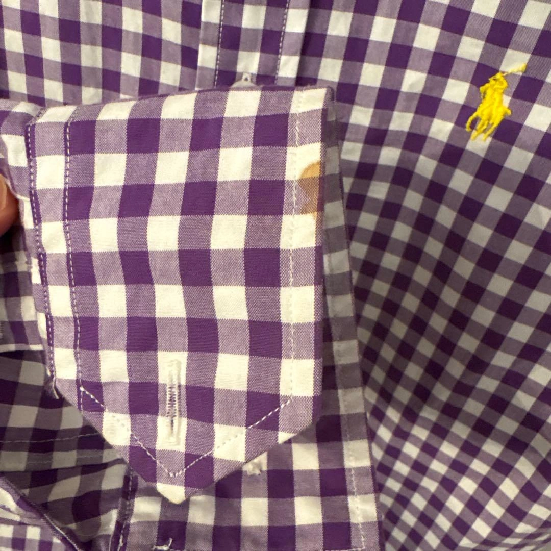 RALPH LAUREN SPORT ギンガムチェックシャツ155/84Aの写真5枚目