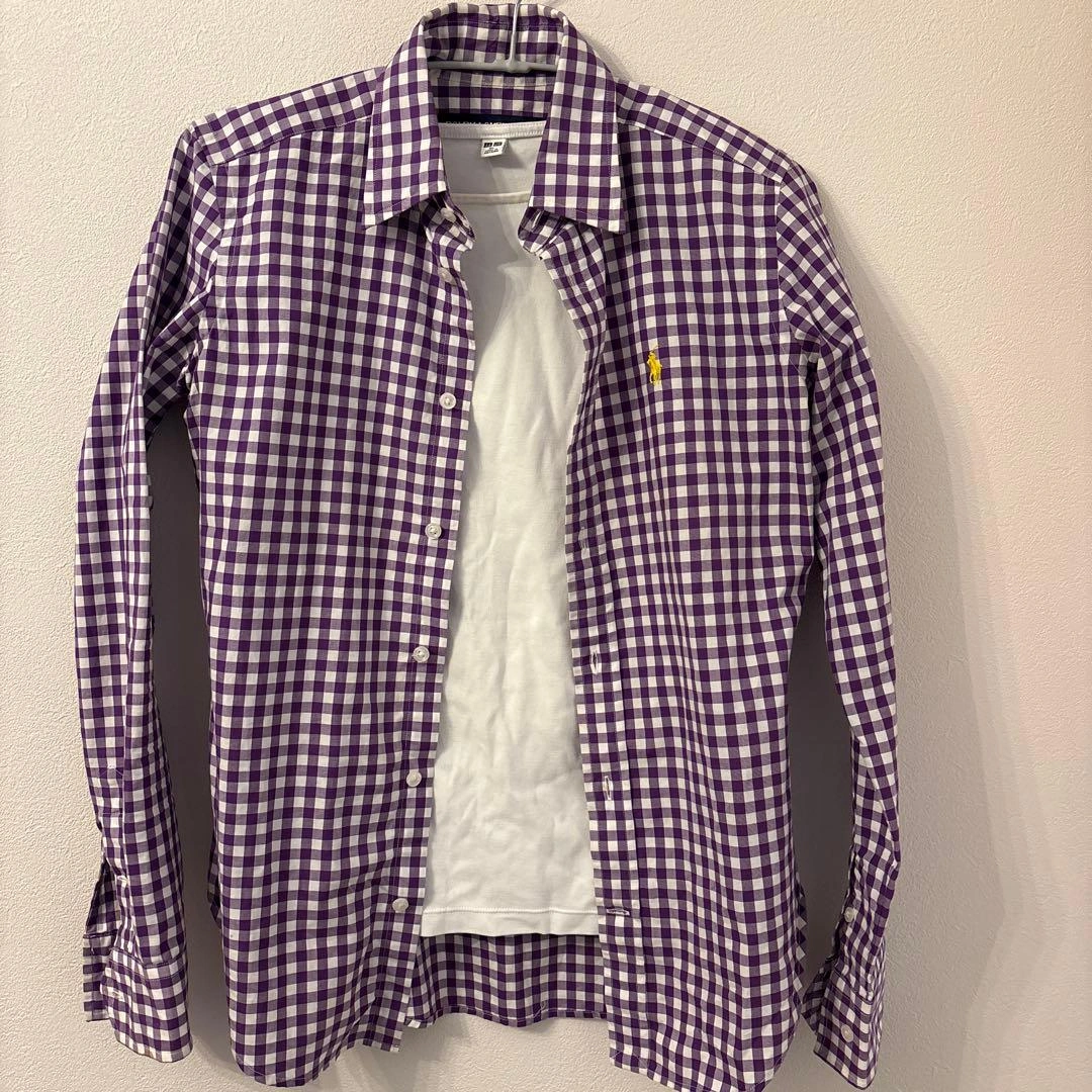 RALPH LAUREN SPORT ギンガムチェックシャツ155/84Aの写真6枚目