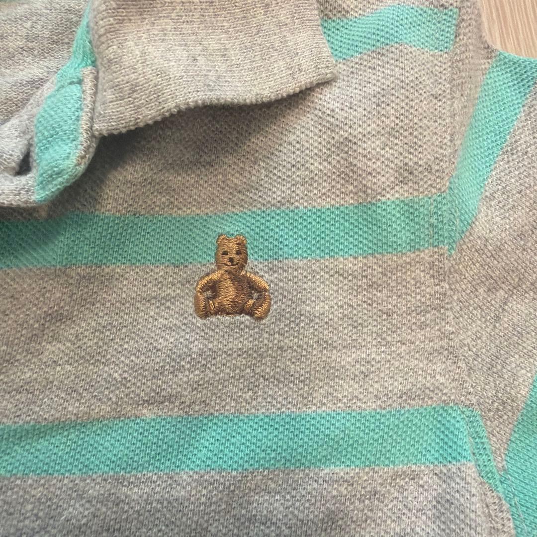 GAP ボーダー ポロシャツ 100cmの写真3枚目