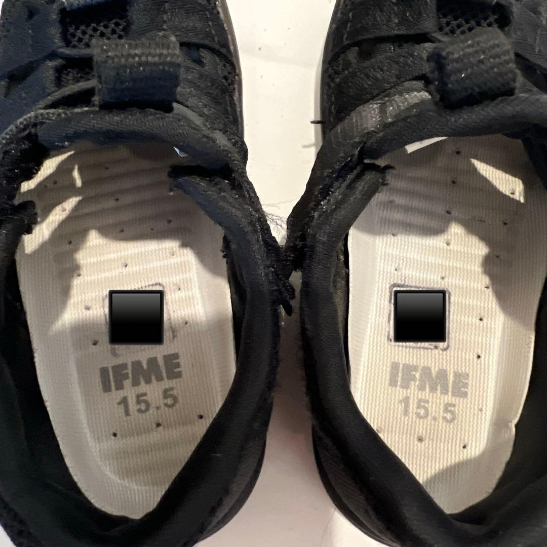 IFME キッズ サンダル ブラック 15.5cmの写真3枚目