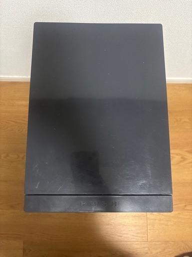 縦型 2段 分別ゴミ箱 プッシュ式 ペダル式 ダークグレーの写真3枚目