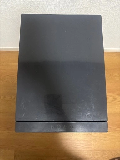 縦型 2段 分別ゴミ箱 プッシュ式 ペダル式 ダークグレーの写真3枚目