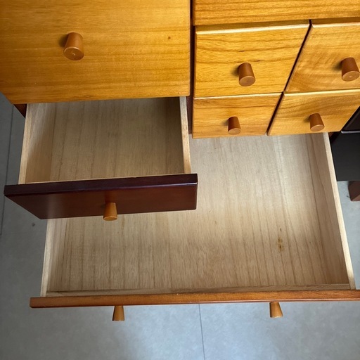 木製チェスト カラフル引き出し 多段収納(難あり)の写真3枚目