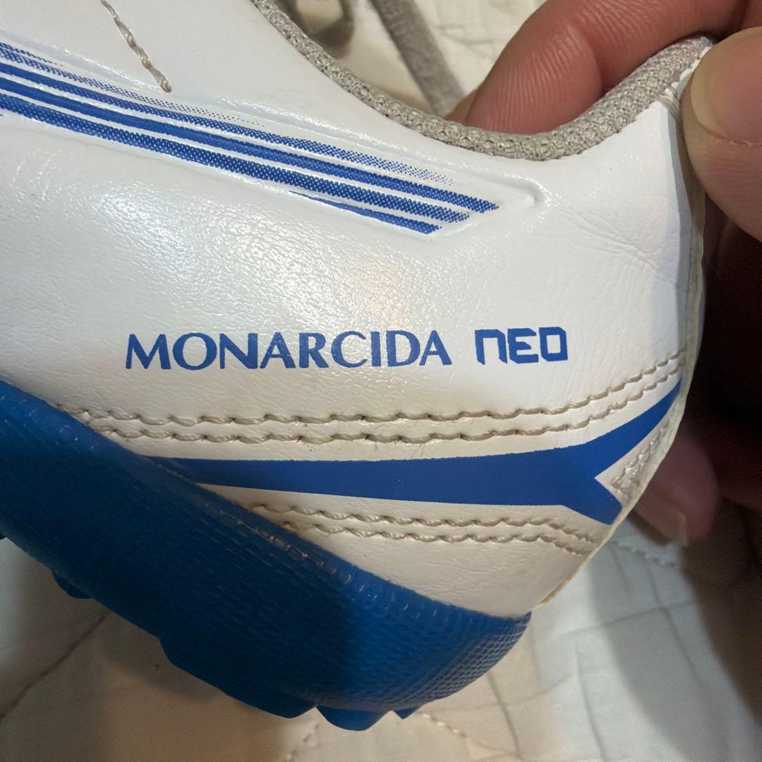 MIZUNO サッカー トレーニングシューズ ホワイト ブルーの写真4枚目