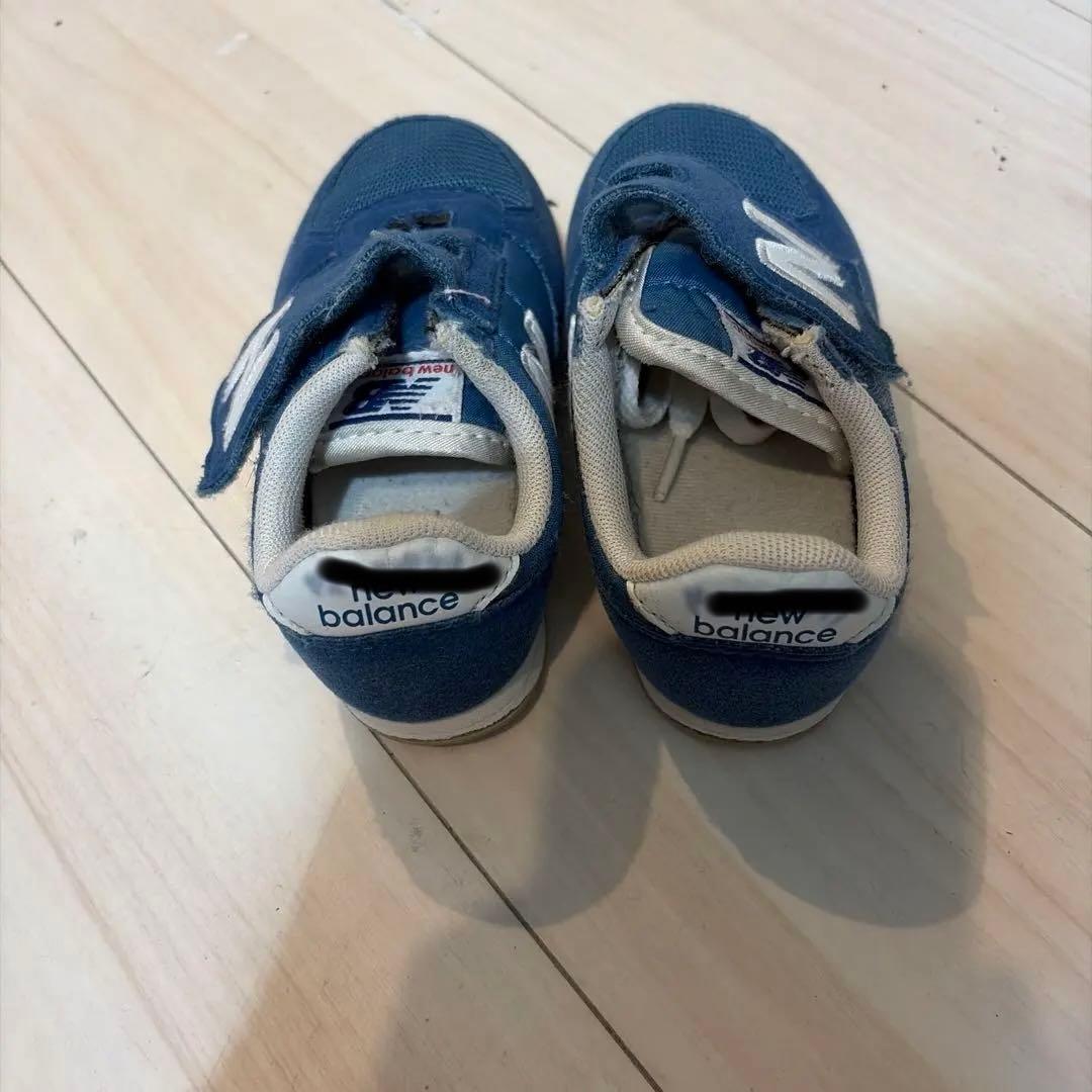 New Balance キッズ スニーカー ブルーの写真2枚目