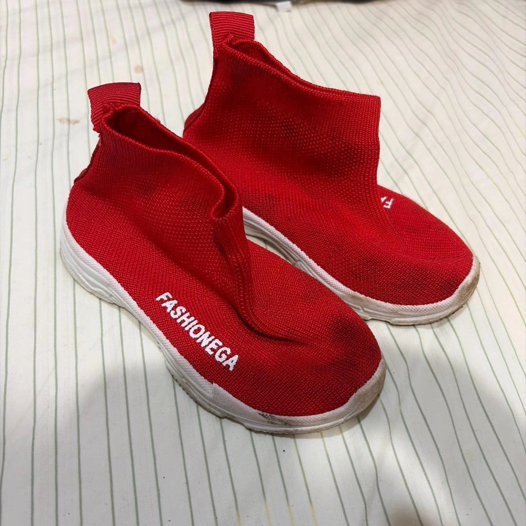 キッズ スニーカー レッド FASHIONEGA