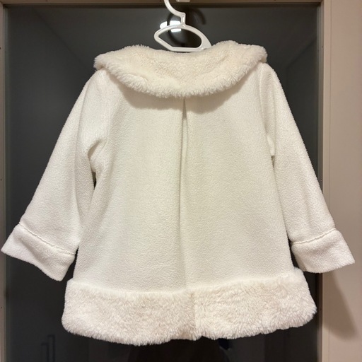 NiNi LACK ボアコート ホワイト 95cm 女の子 上着 アウター 防寒の写真2枚目