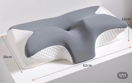 新品未使用 首をサポートする立体構造枕 62×26×12cm 肩こり対策