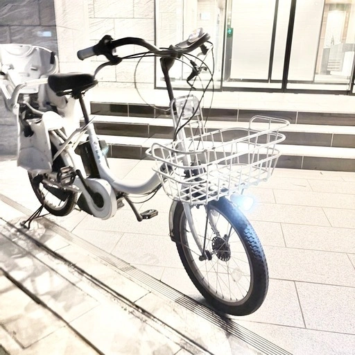 【人気色ホワイト】BRIDGESTONE bikkeブリヂストン電動アシスト自転車 ビッケ 走行◎ 8.7Ahバッテリー搭載