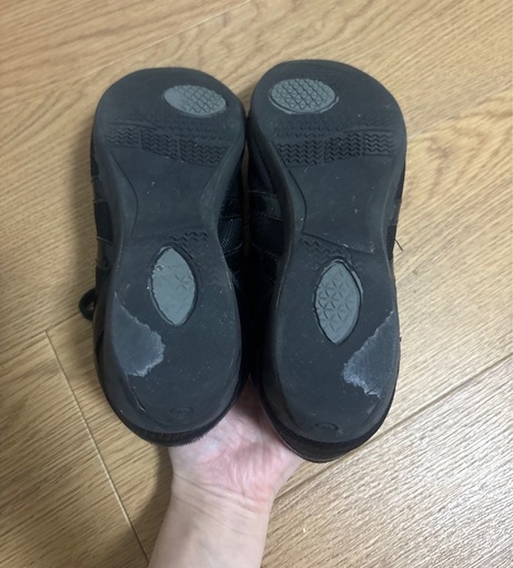 Hawkins Sport レディース ヒールアップ スニーカー ブラック 23cmの写真4枚目