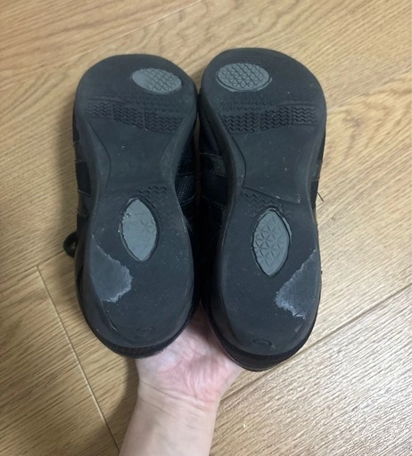 Hawkins Sport レディース ヒールアップ スニーカー ブラック 23cmの写真4枚目