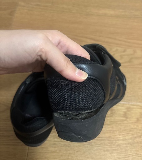 Hawkins Sport レディース ヒールアップ スニーカー ブラック 23cmの写真5枚目