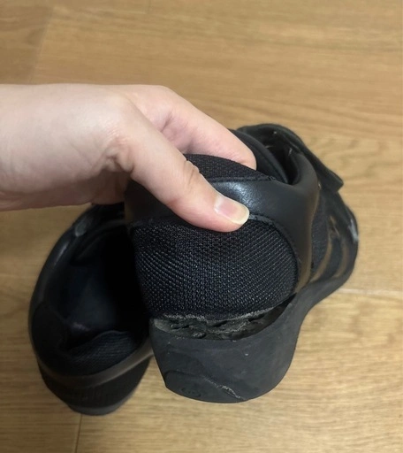 Hawkins Sport レディース ヒールアップ スニーカー ブラック 23cmの写真5枚目